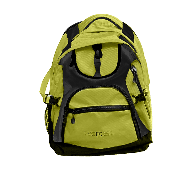 2024 CMA yellow-green backpack